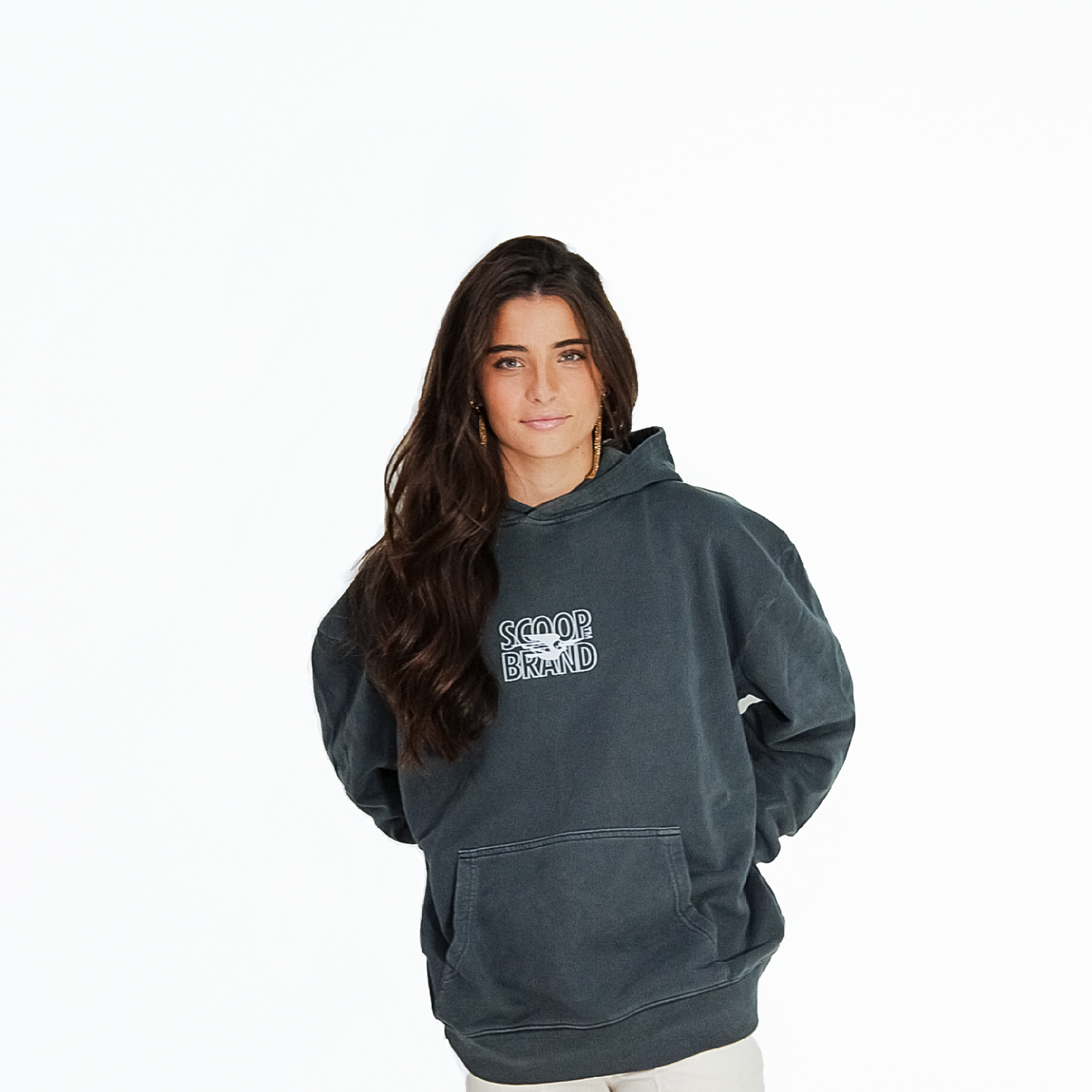 JET GREY "BENDITO PROBLEMA" OVERSIZED HOODIE