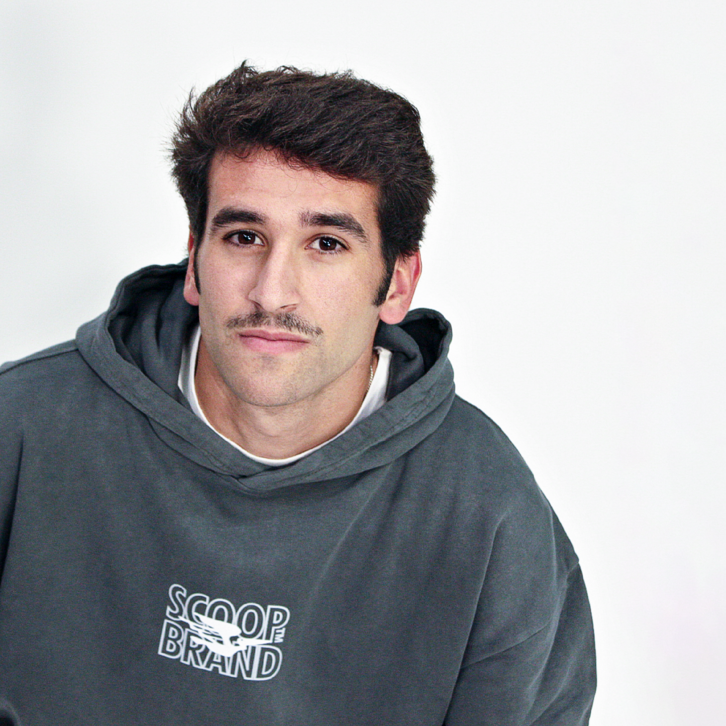 JET GREY "BENDITO PROBLEMA" OVERSIZED HOODIE
