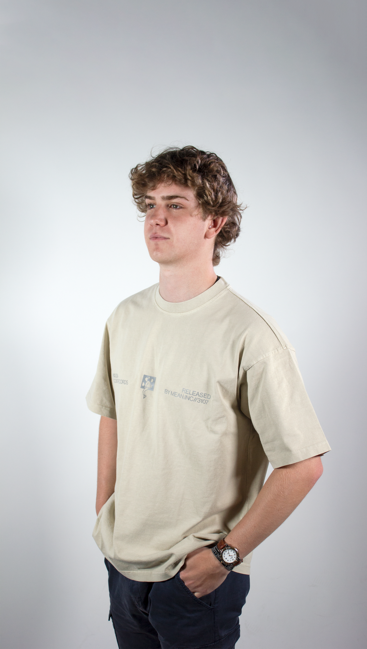 WASHED ALABASTER "EVERYDAY CUSTOMS" TEE