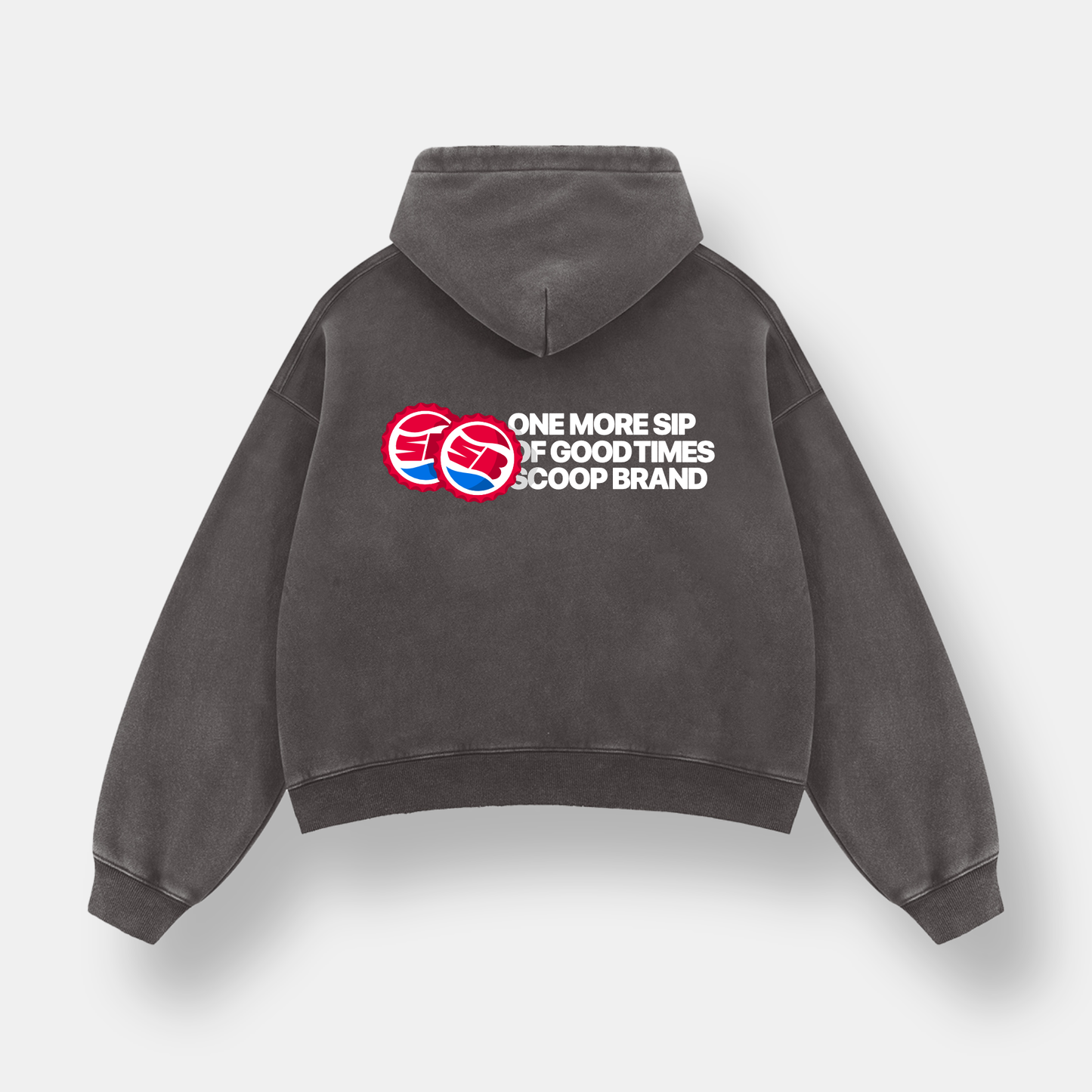 DRINKS RUST GREY HOODIE