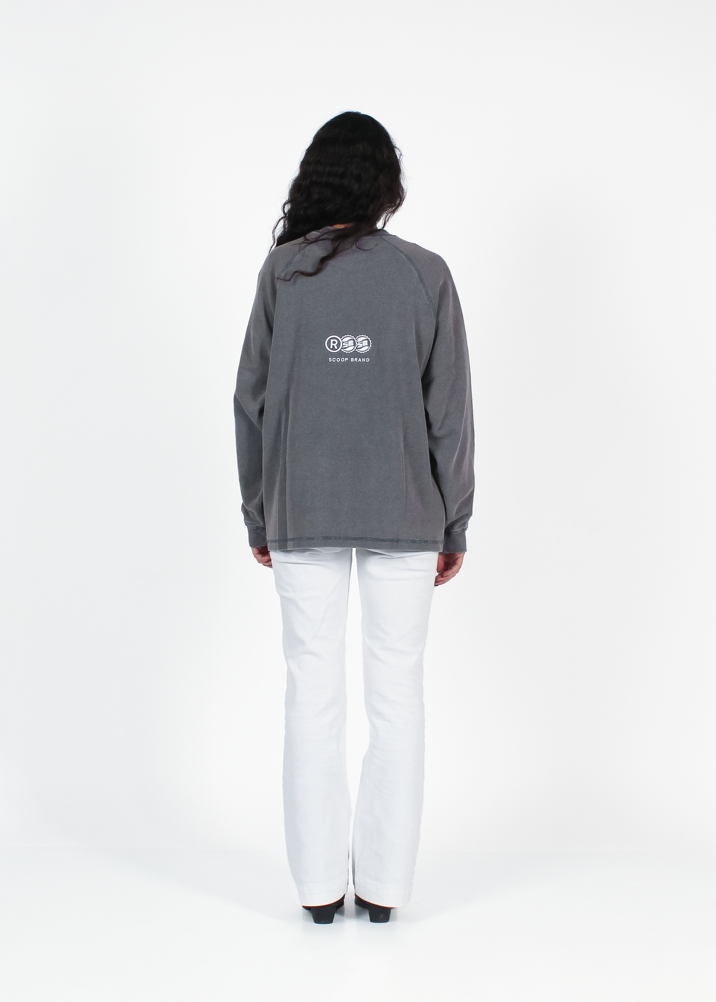 WASHED SLATE "DRINKS" WAFFLE THICKSLEEVE