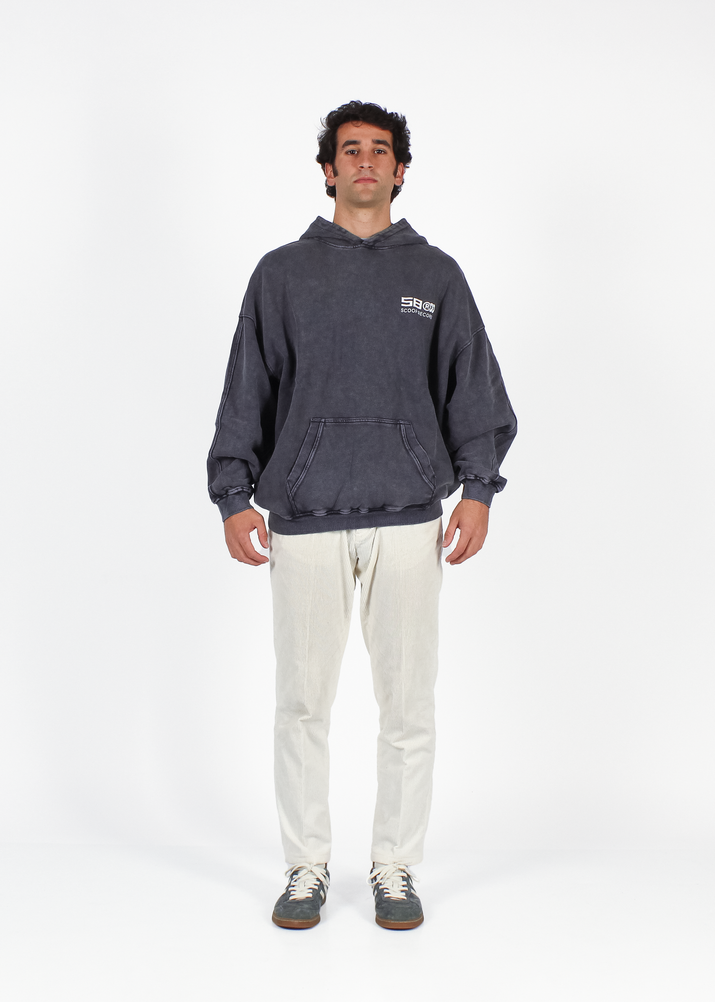 WASHED DARK INDEPENDENCE "SCOOP RECORDS" HOODIE