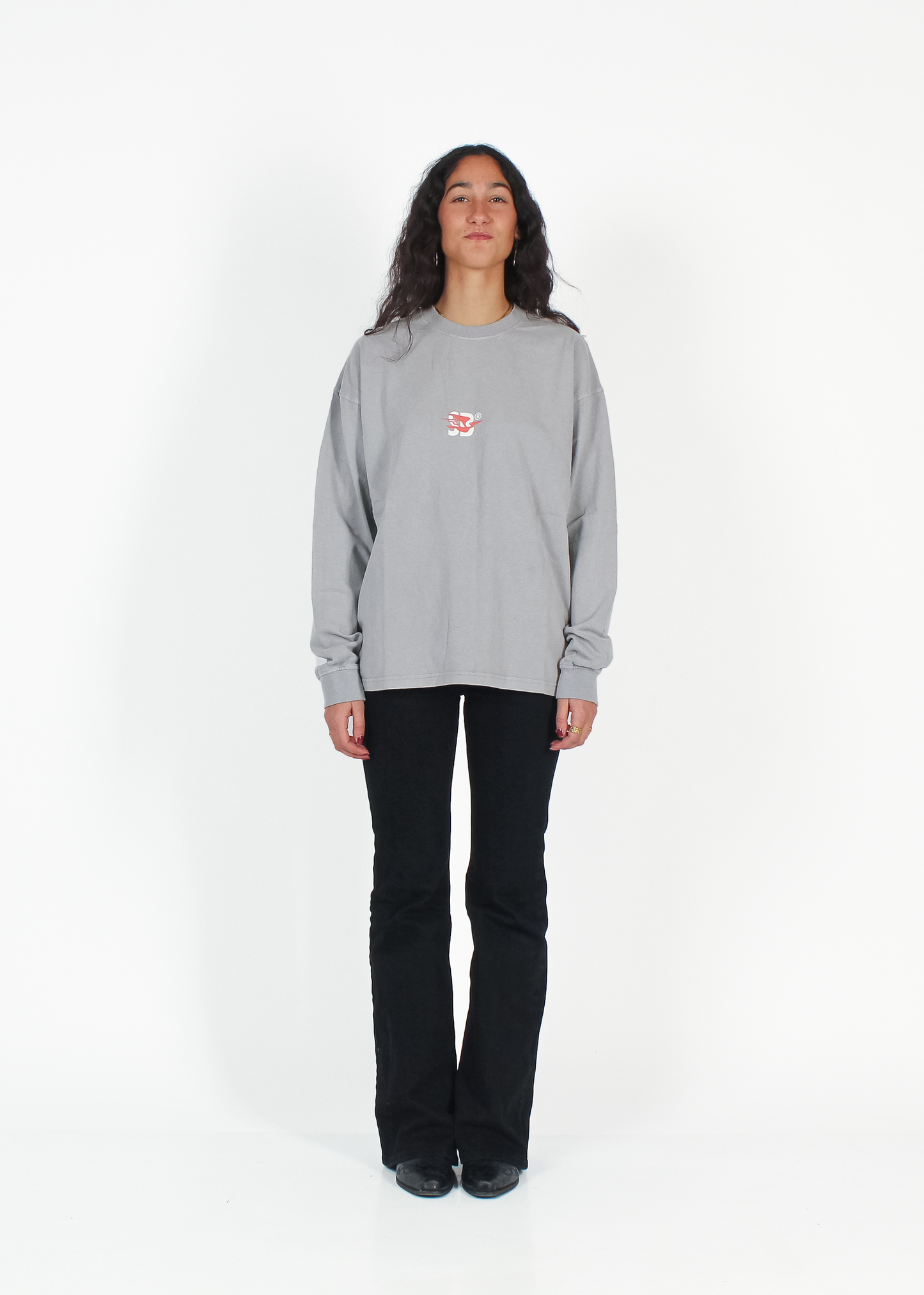 WASHED MOONDUST GREY "BENDITO PROBLEMA" THICKSLEEVE