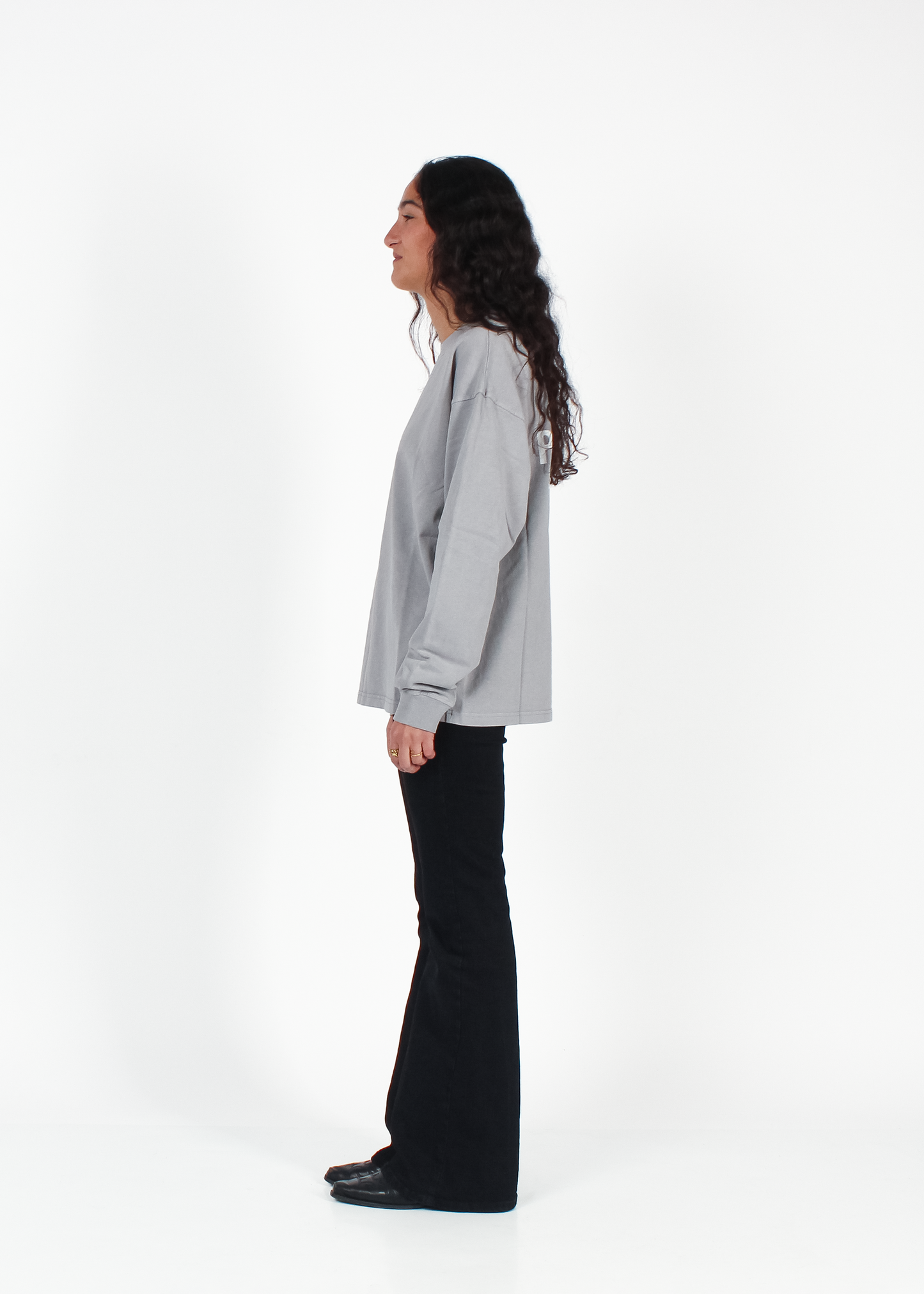 WASHED MOONDUST GREY "BENDITO PROBLEMA" THICKSLEEVE