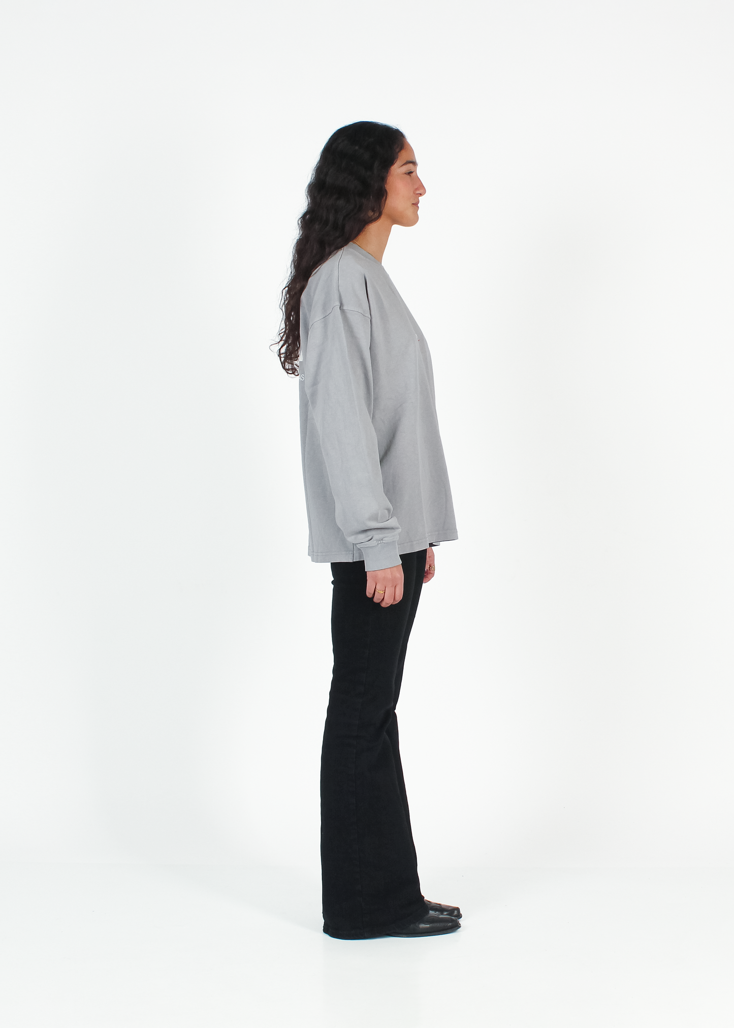 WASHED MOONDUST GREY "BENDITO PROBLEMA" THICKSLEEVE
