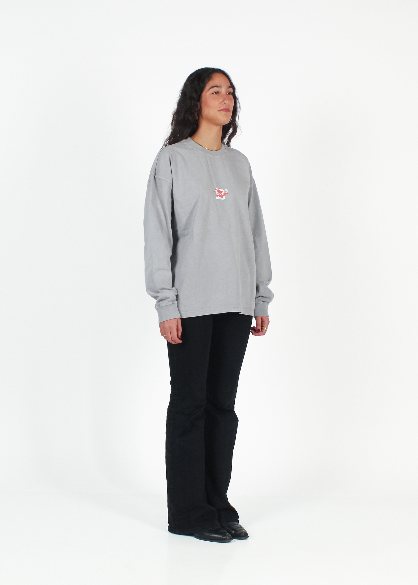 WASHED MOONDUST GREY "BENDITO PROBLEMA" THICKSLEEVE