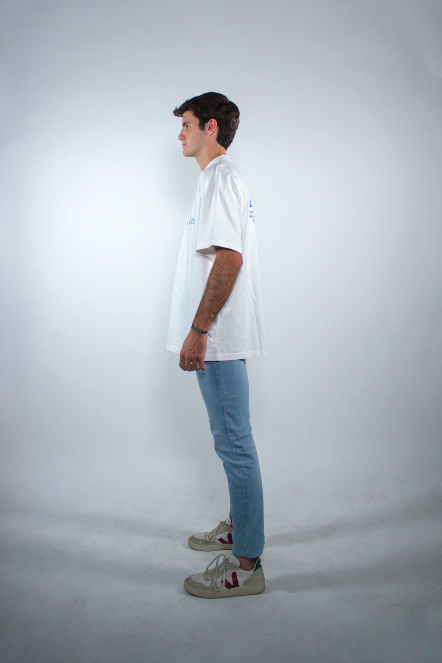 WASHED WHITE "EVERYDAY CUSTOMS" OVERSIZED TEE