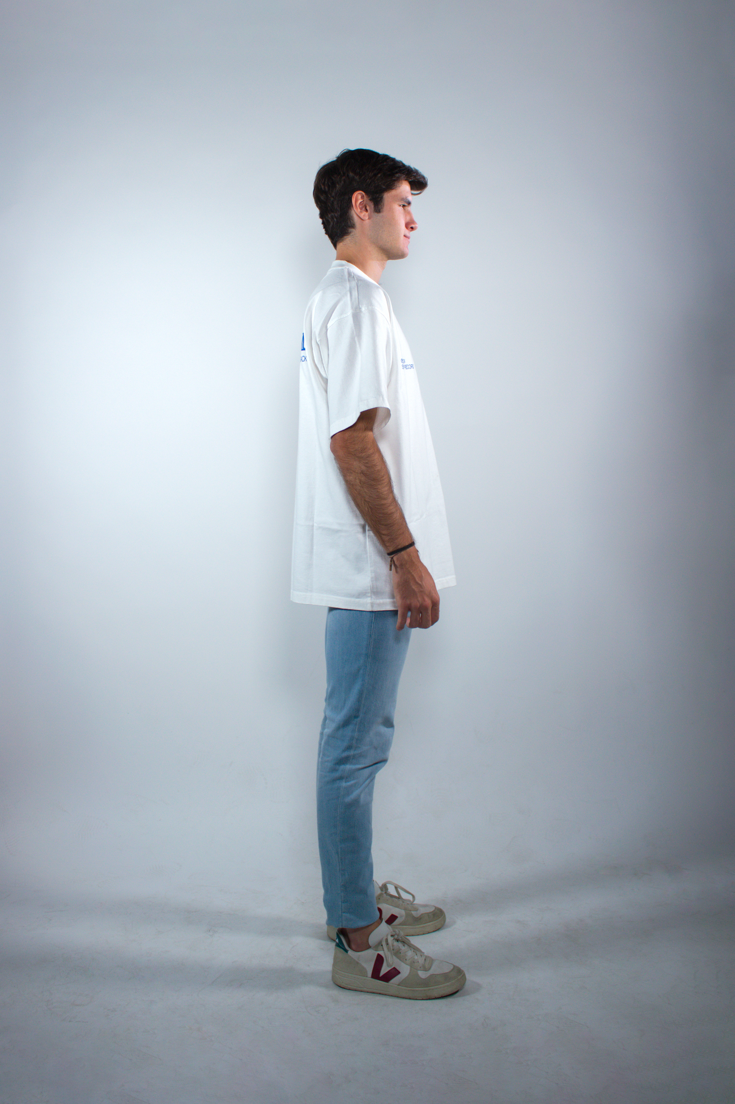 WASHED WHITE "EVERYDAY CUSTOMS" OVERSIZED TEE