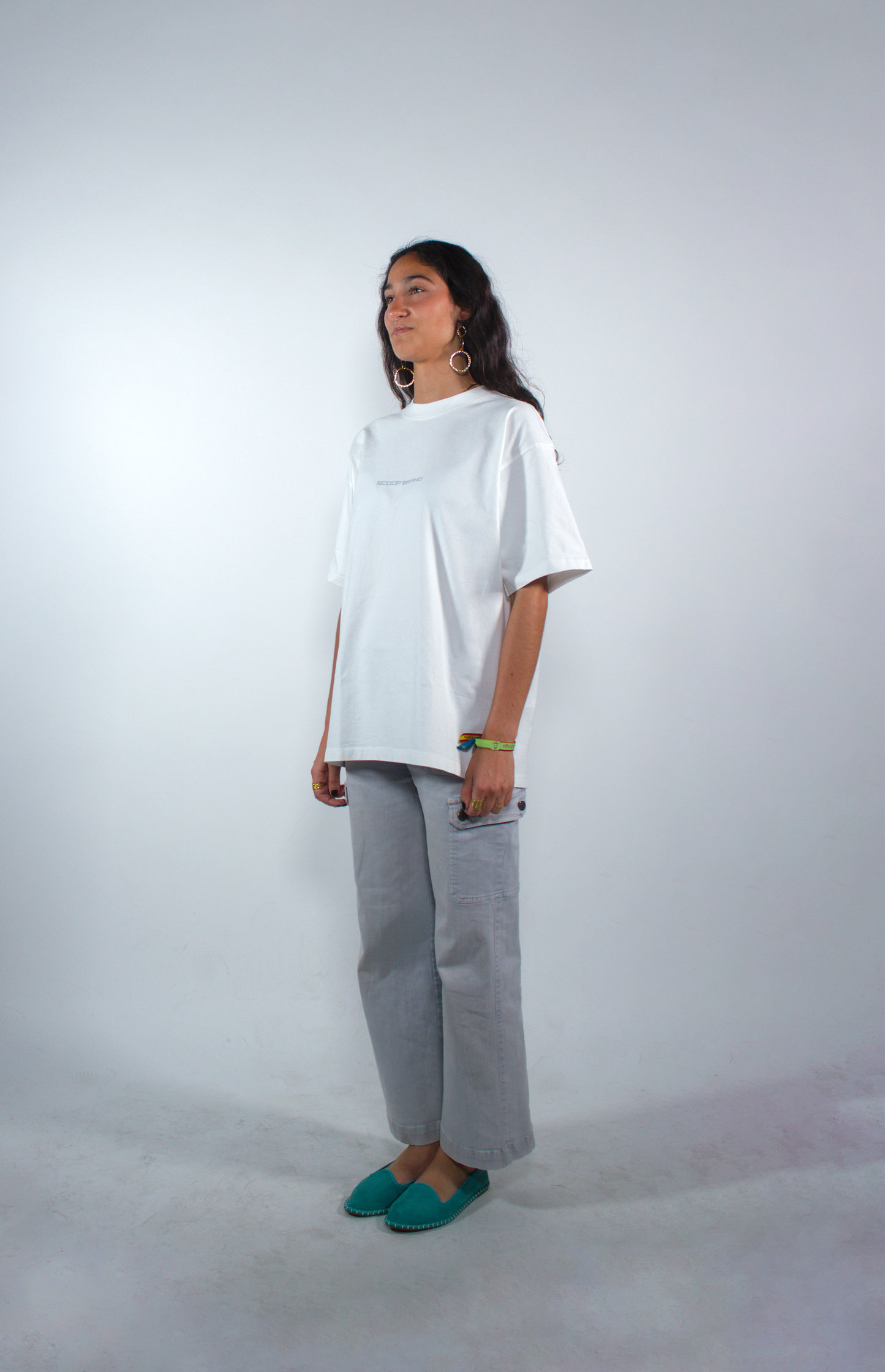 WASHED WHITE “SB” OVERSIZED TEE
