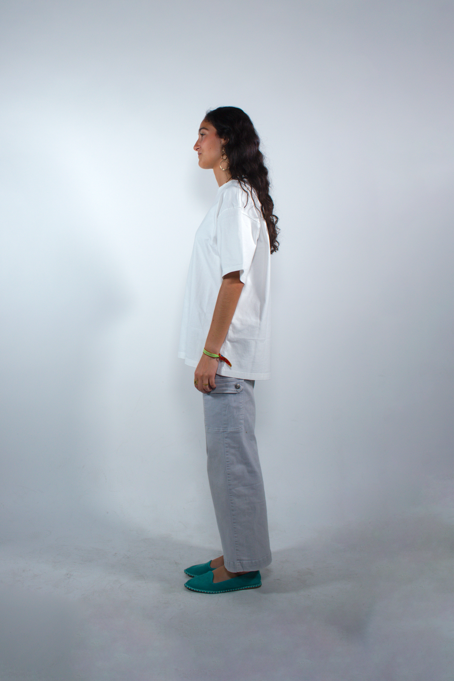 WASHED WHITE “SB” OVERSIZED TEE