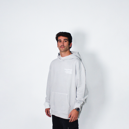 MOONDUST GREY "NON-FUNCTIONAL" OVERSIZED HOODIE