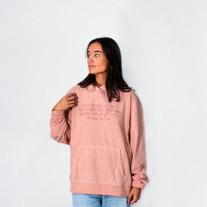 NEW YORK PINK "REMEMBER THE MASTERPIECES" OVERSIZED HOODIE