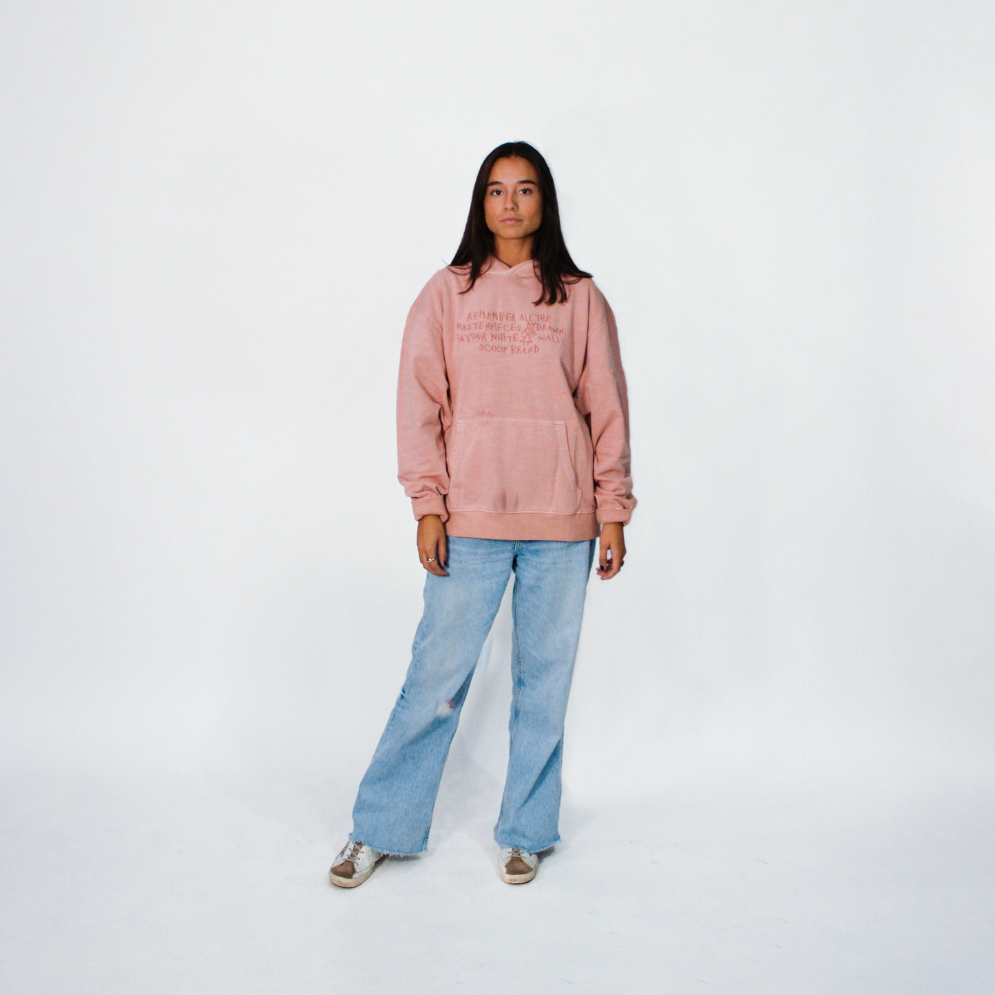 NEW YORK PINK "REMEMBER THE MASTERPIECES" OVERSIZED HOODIE