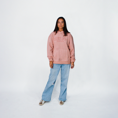 NEW YORK PINK "REMEMBER THE MASTERPIECES" OVERSIZED HOODIE