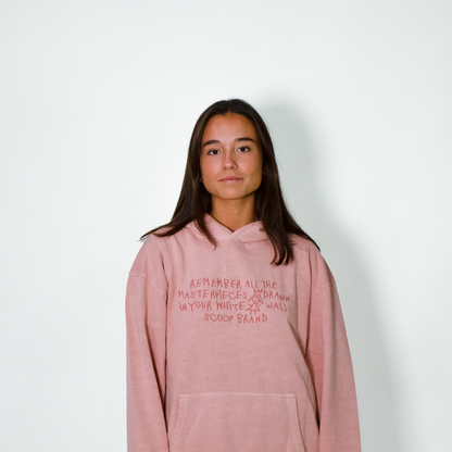 NEW YORK PINK "REMEMBER THE MASTERPIECES" OVERSIZED HOODIE