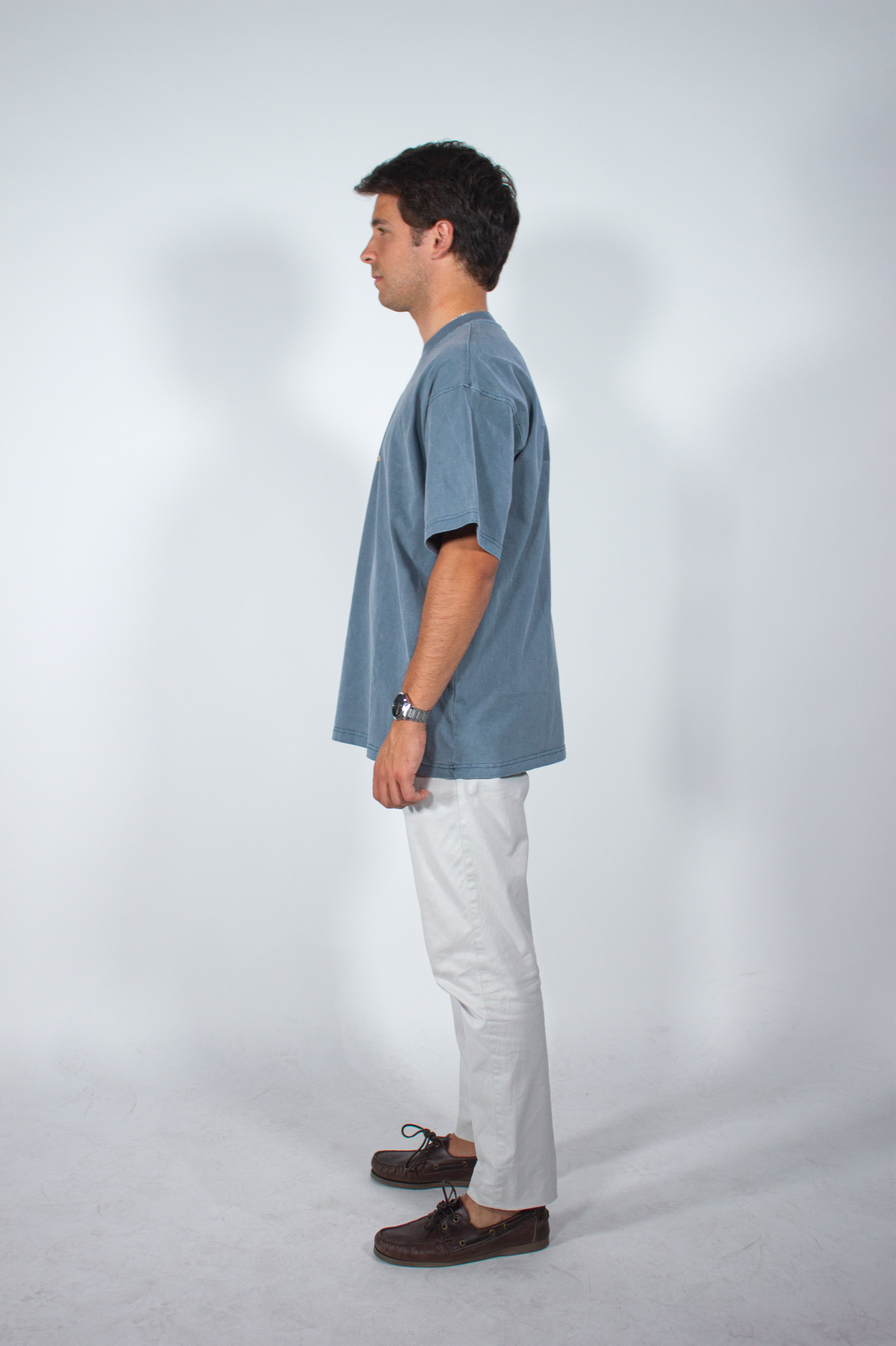 YOUTH REVOLUTION X SCOOP BRAND SLATE BLUE OVERSIZED TEE