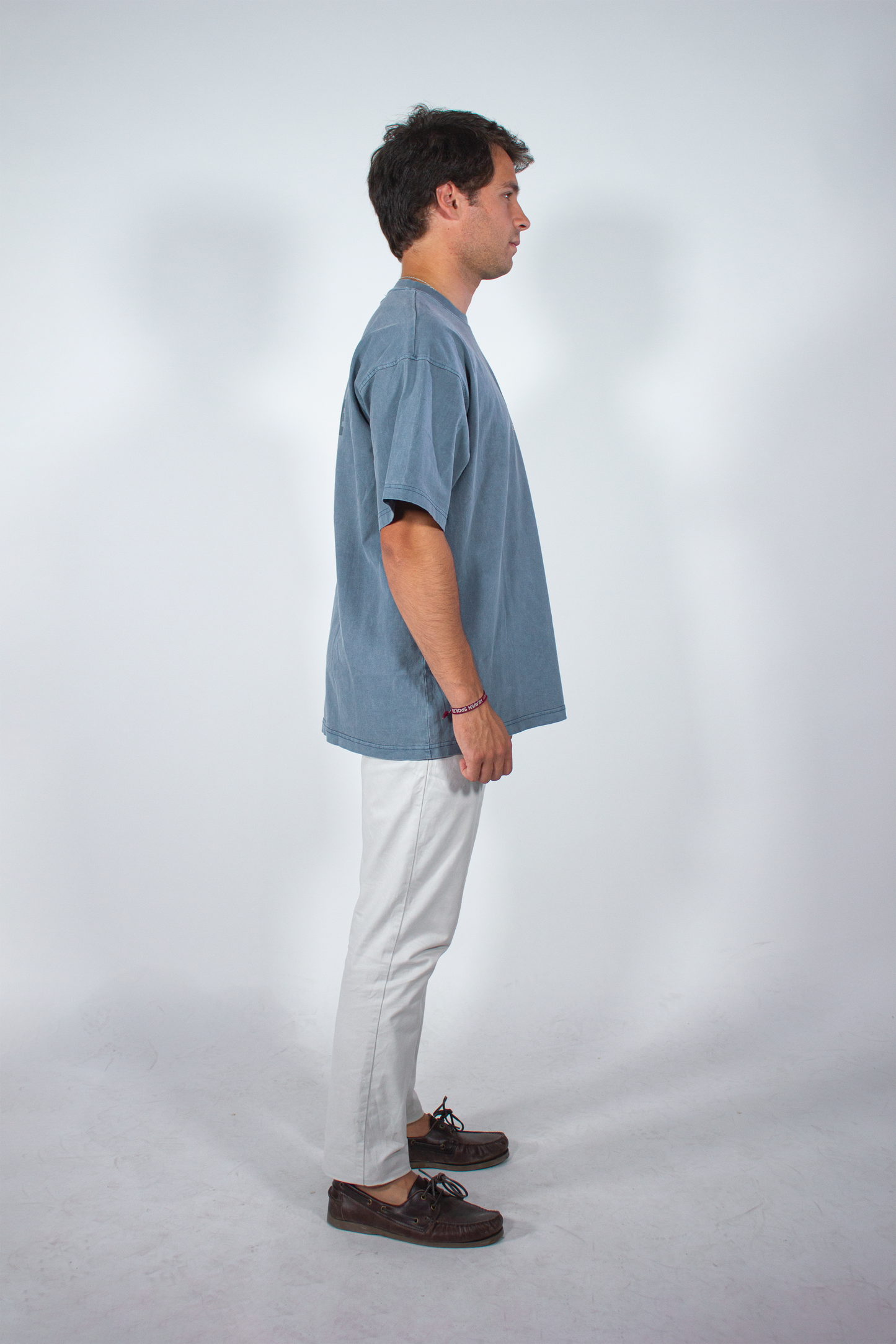 YOUTH REVOLUTION X SCOOP BRAND SLATE BLUE OVERSIZED TEE