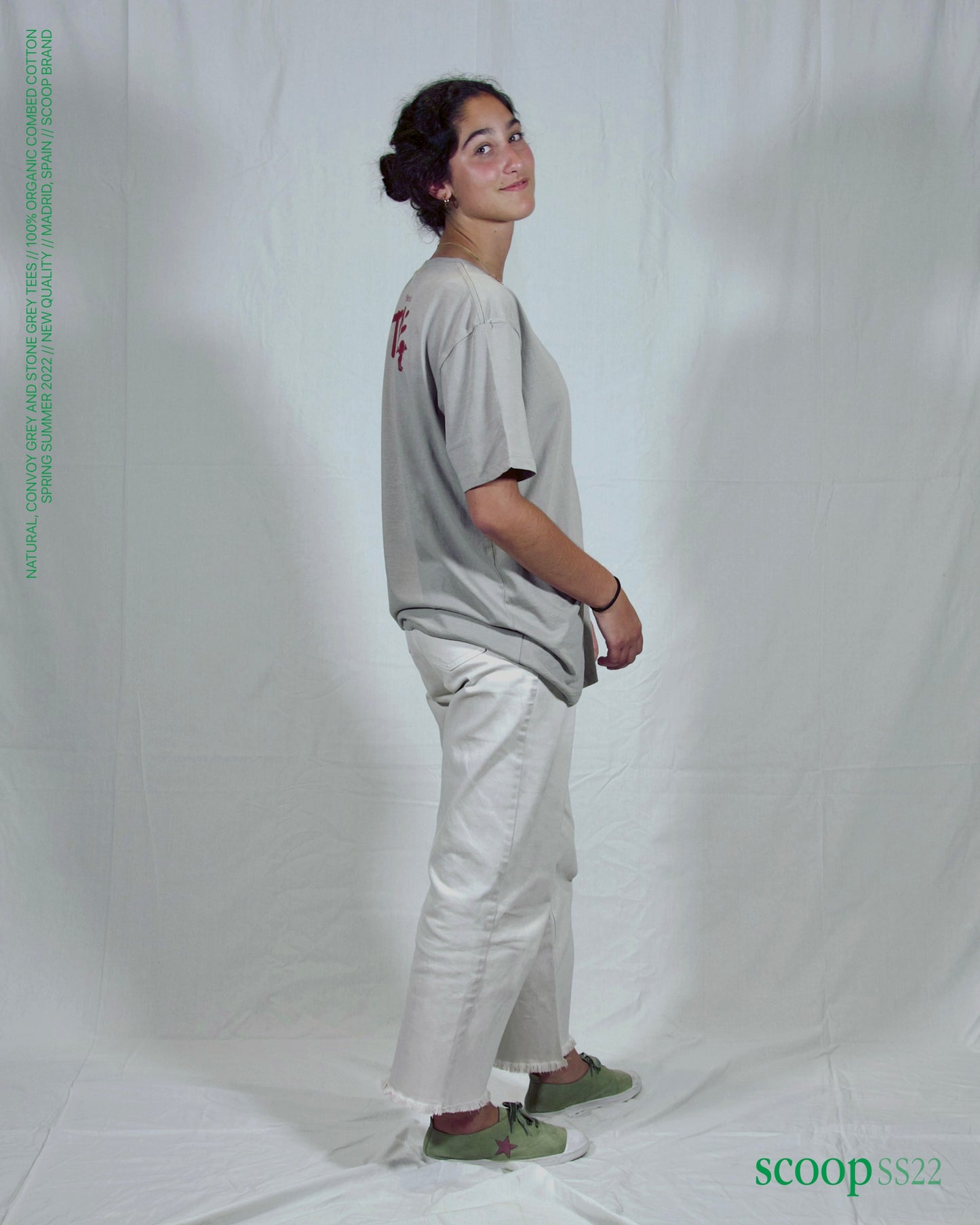 STONE GREY "STAFF" TEE