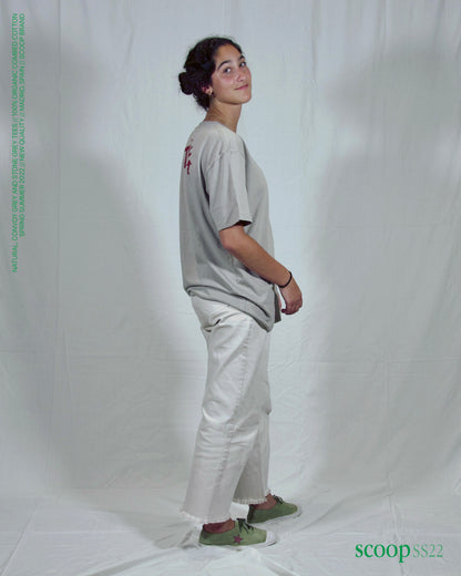STONE GREY "STAFF" TEE