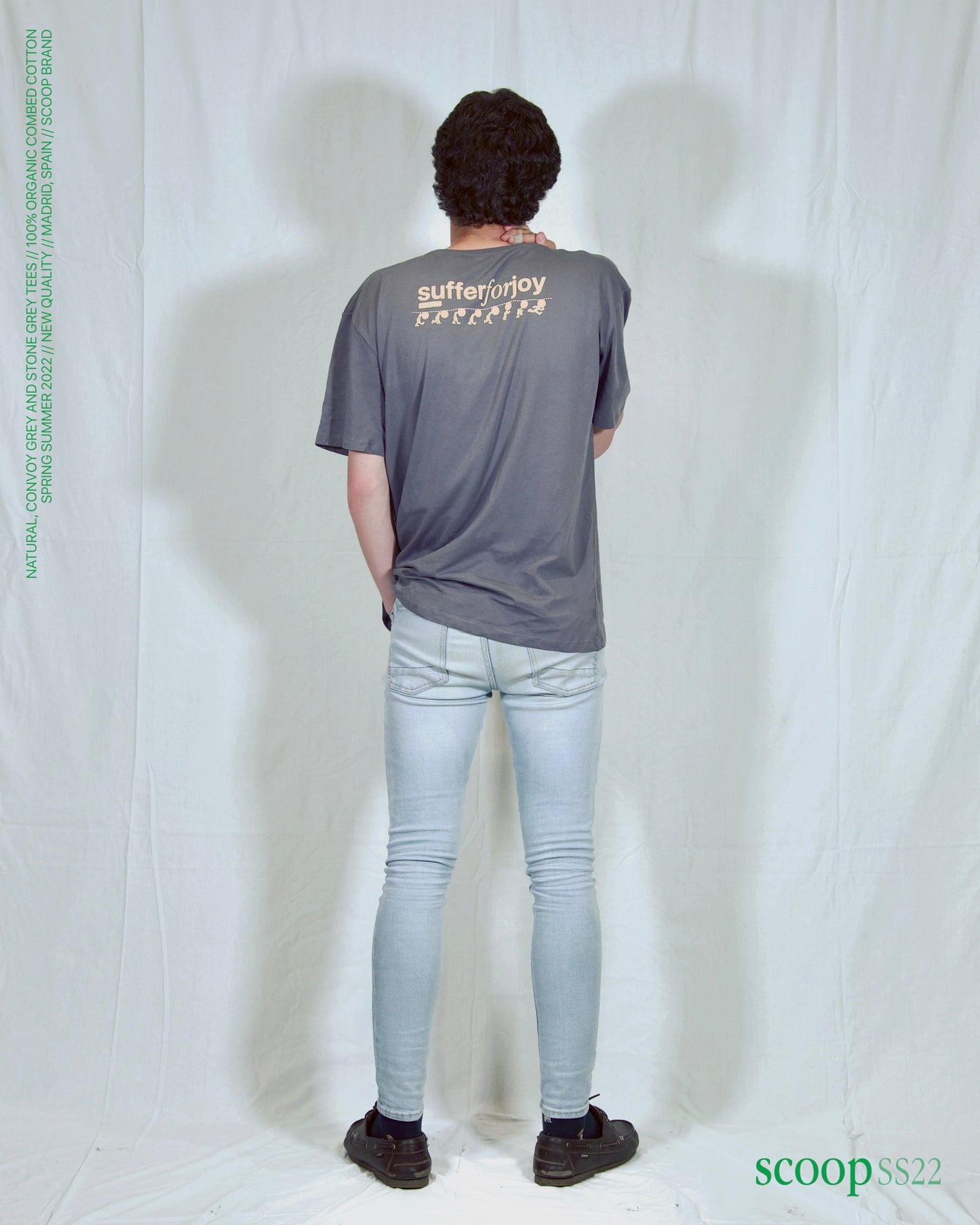 CONVOY GREY "SUFFER FOR JOY" TEE