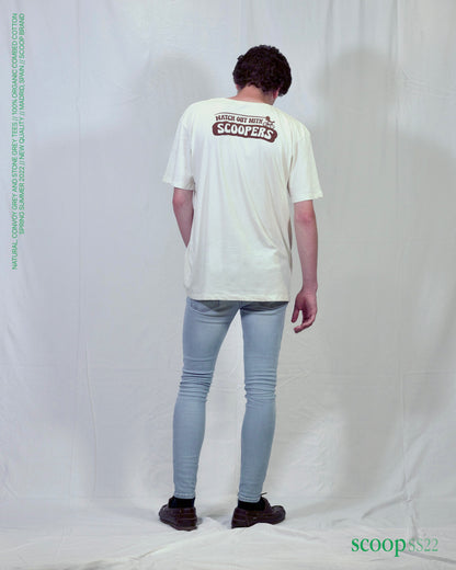 NATURAL "SCOOPERS" TEE