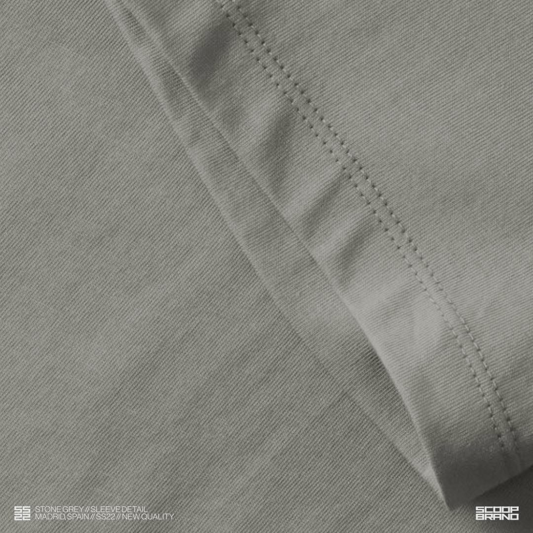 STONE GREY "STAFF" TEE