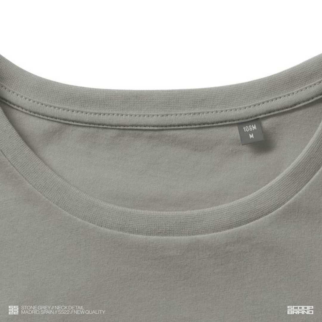 STONE GREY "STAFF" TEE