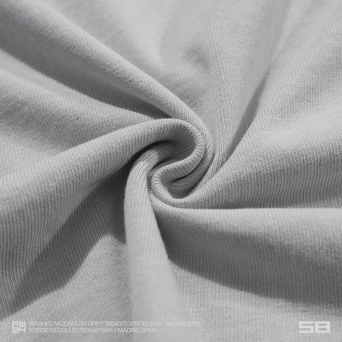 WASHED MOONDUST GREY "BENDITO PROBLEMA" THICKSLEEVE