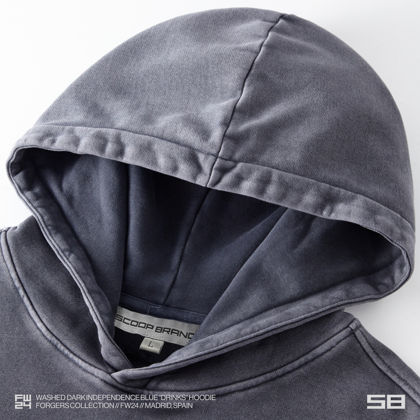 WASHED DARK INDEPENDENCE "SCOOP RECORDS" HOODIE