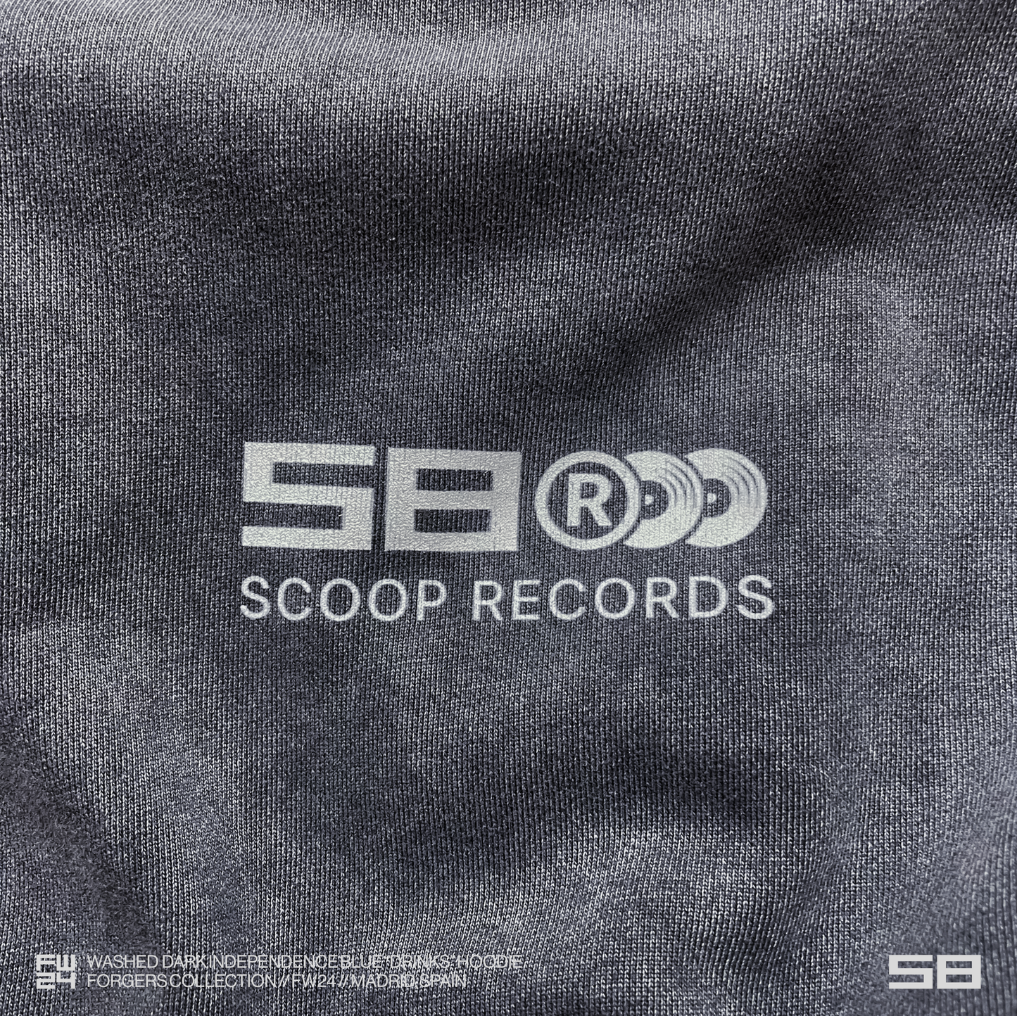 WASHED DARK INDEPENDENCE "SCOOP RECORDS" HOODIE