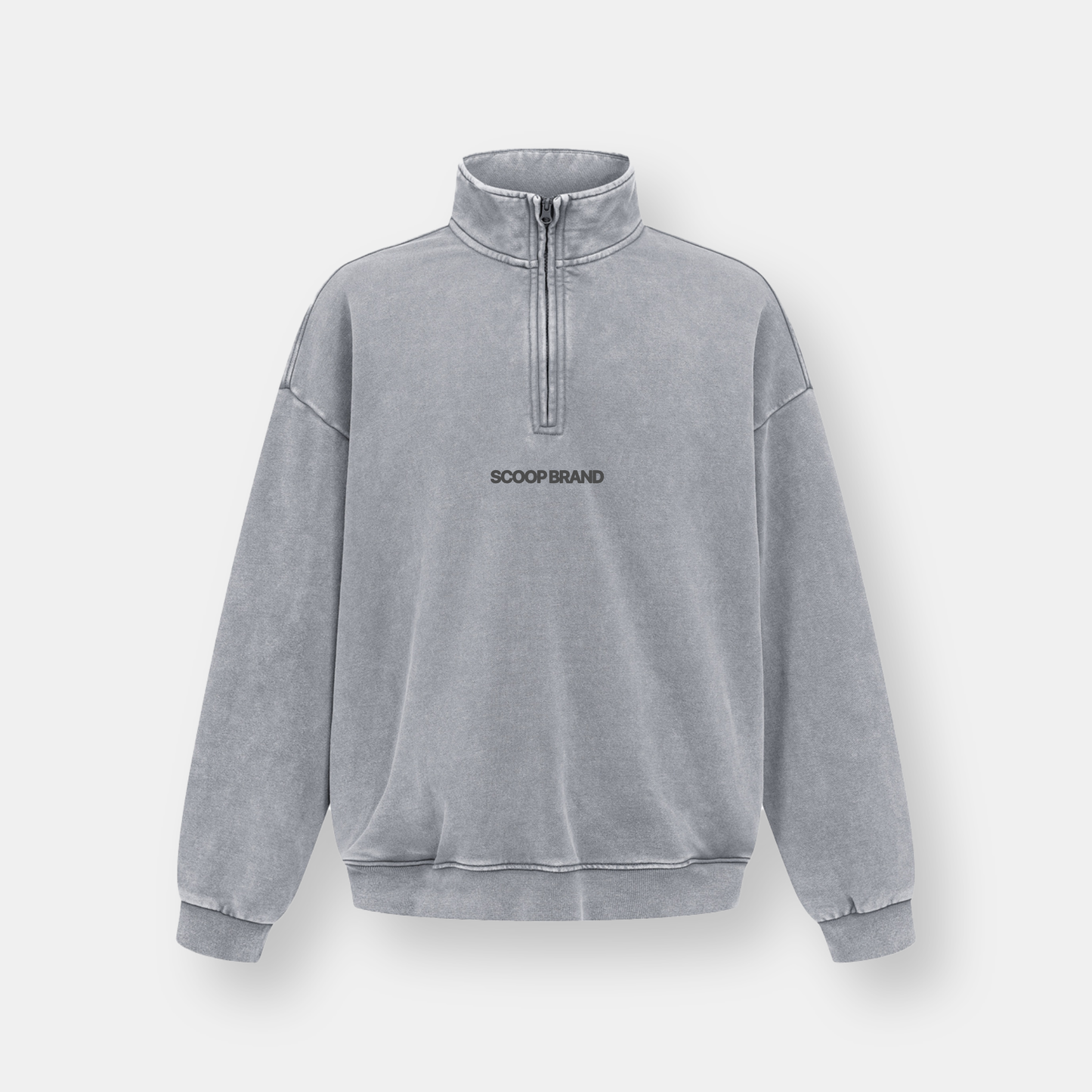 SAFE MOONDUST GREY HALF-ZIP