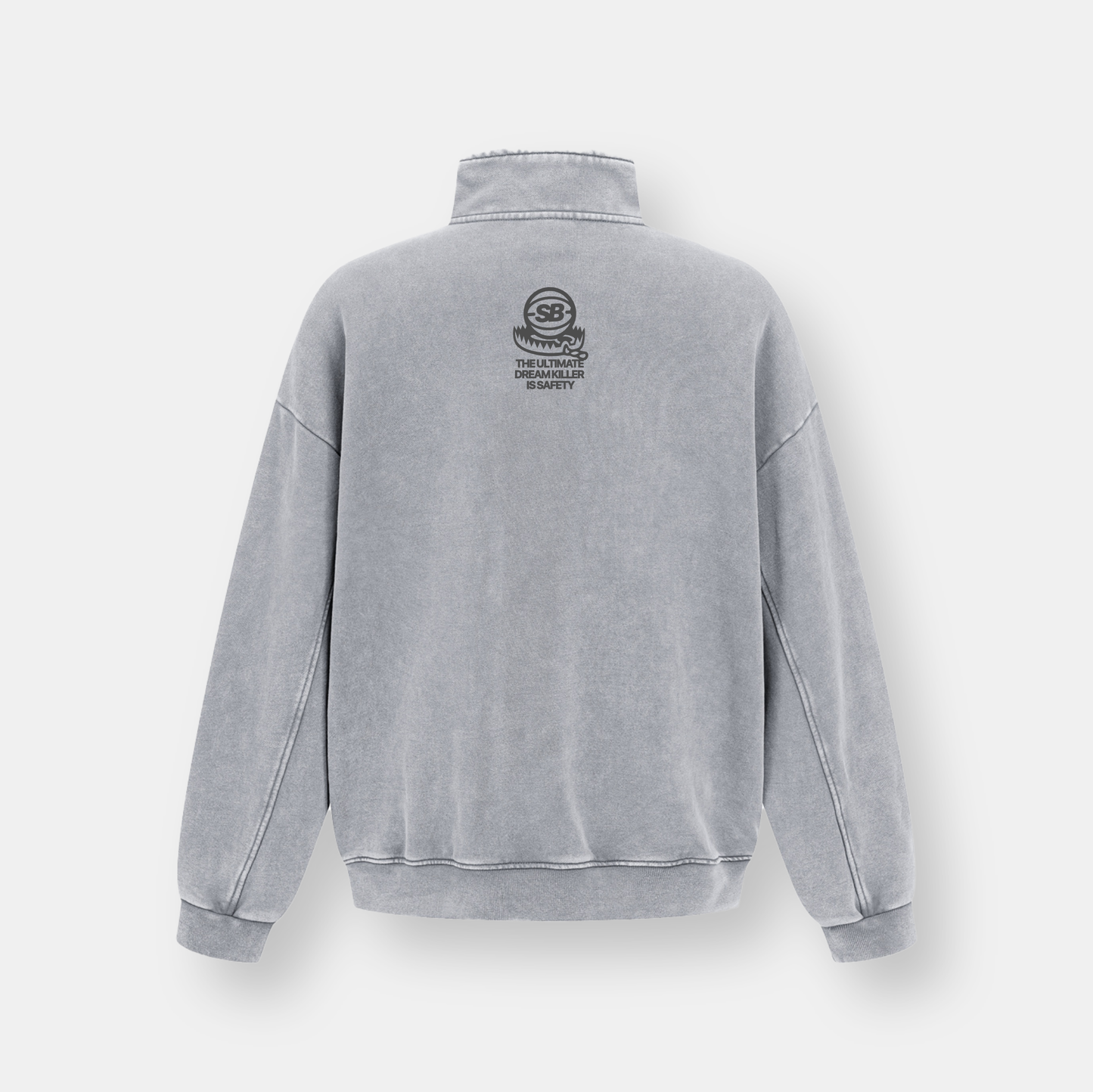 SAFE MOONDUST GREY HALF-ZIP
