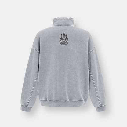 SAFE MOONDUST GREY HALF-ZIP