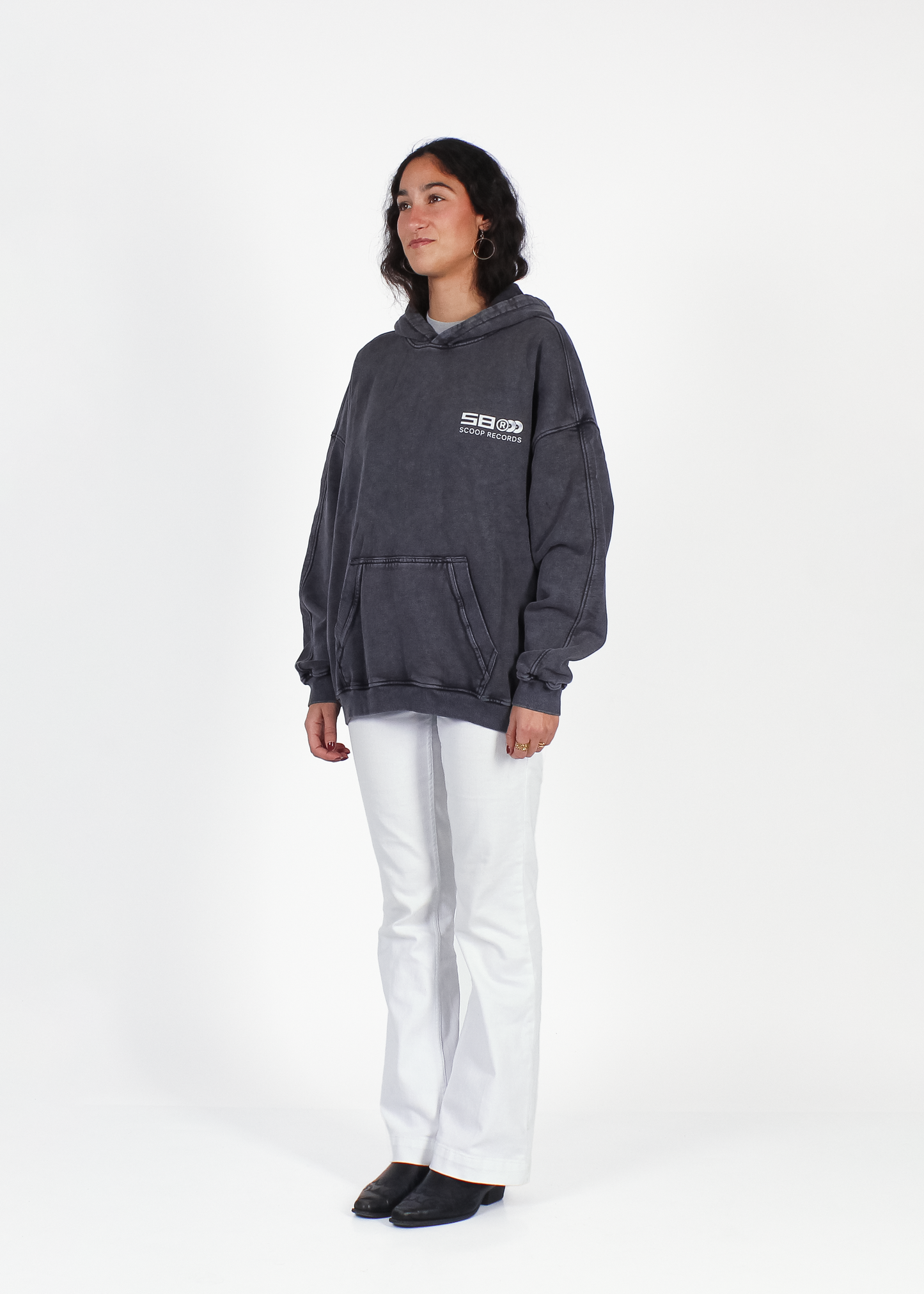 WASHED DARK INDEPENDENCE "SCOOP RECORDS" HOODIE