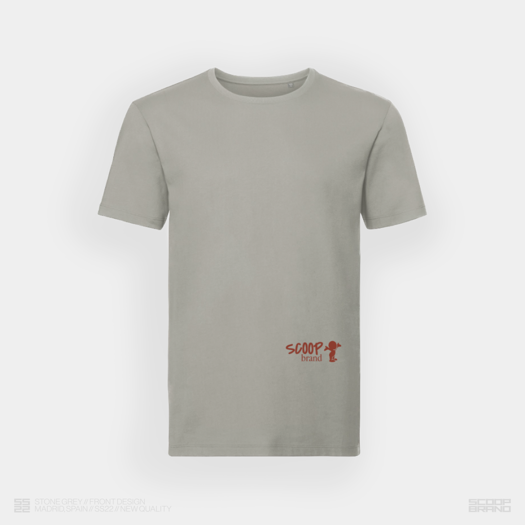 STONE GREY "STAFF" TEE