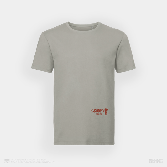 STONE GREY "STAFF" TEE