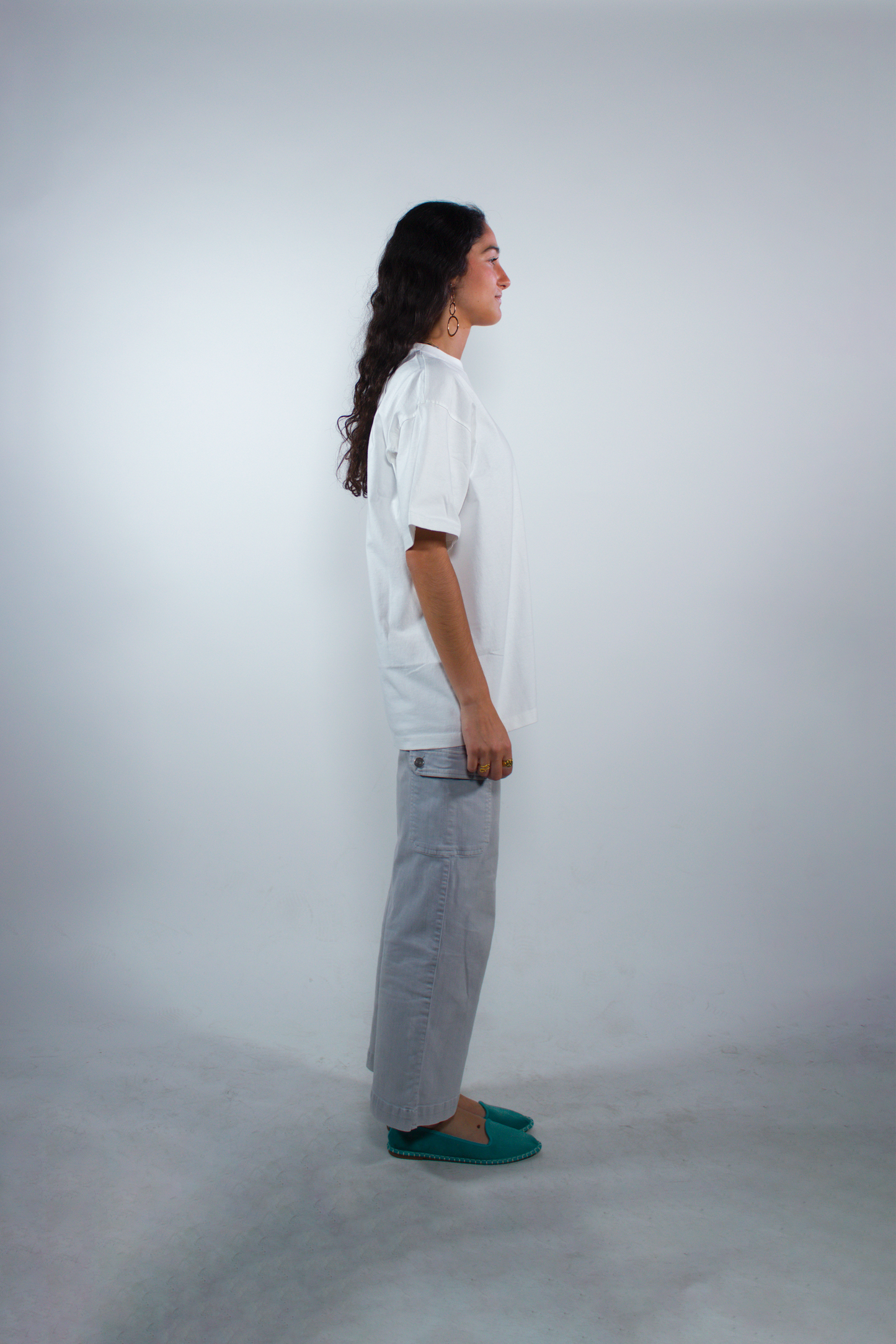 WASHED WHITE “SB” OVERSIZED TEE
