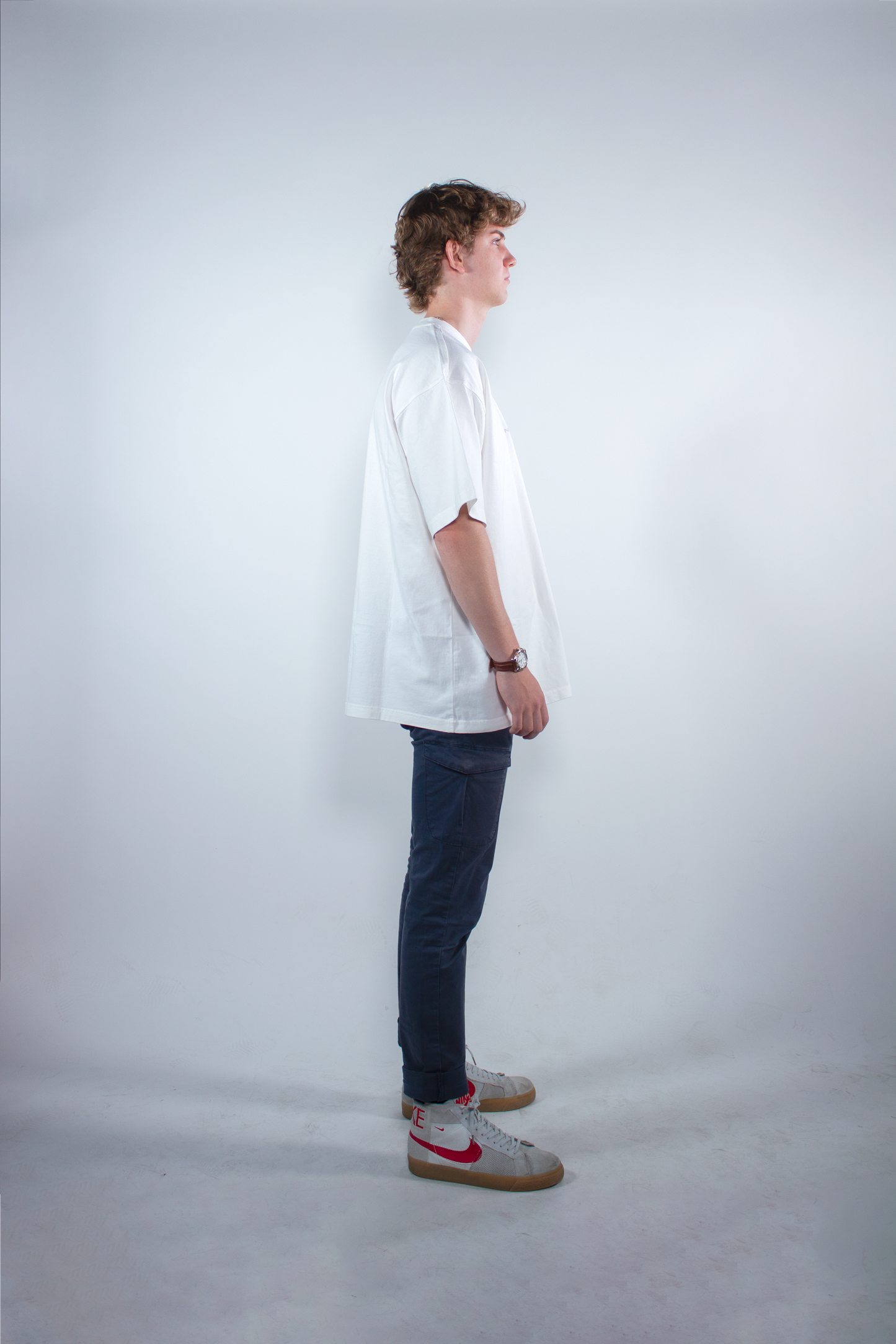 WASHED WHITE “SB” OVERSIZED TEE